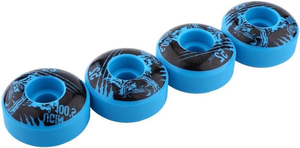 Set van 4 Skateboard Wielen van Hoogwaardige PU SHR 100A - 52mm x 30mm voor Basis Skateboarding en Longboarden