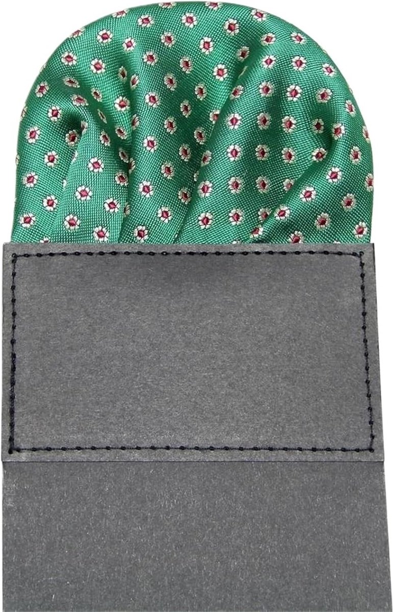 Vierkante Zakdoek - Zakelijk Accessoire - Outfit Completeren - Dubbelzijdig Design - 5 Stuks - Zwart Bruin