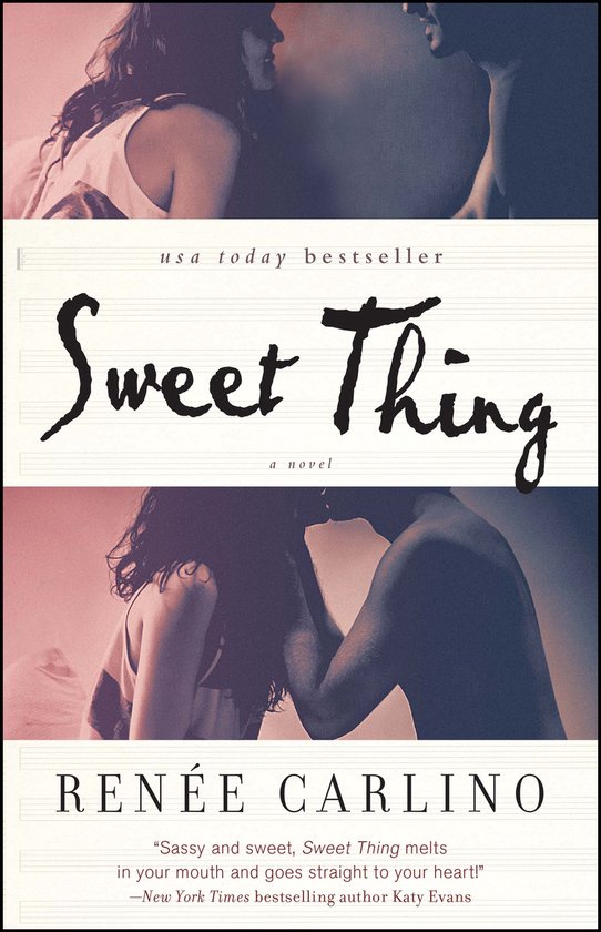 Boekomslag van "Sweet Thing" met twee foto's van koppels en de titel.