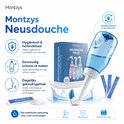 Montzys neusdouche: hygiënisch, herbruikbaar, eenvoudig schoon te maken, dagelijks gebruiksgemak, compact. BPA-vrij.
