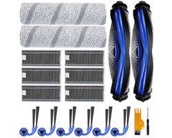 PromoHome 18-delige accessoireset voor Ecovacs Deebot X11 Omnicyclone, X11 PRO OMNI en X9 PRO OMNI stofzuiger - hoofdborstels, dweilrollen, HEPA-filters en zijborstels