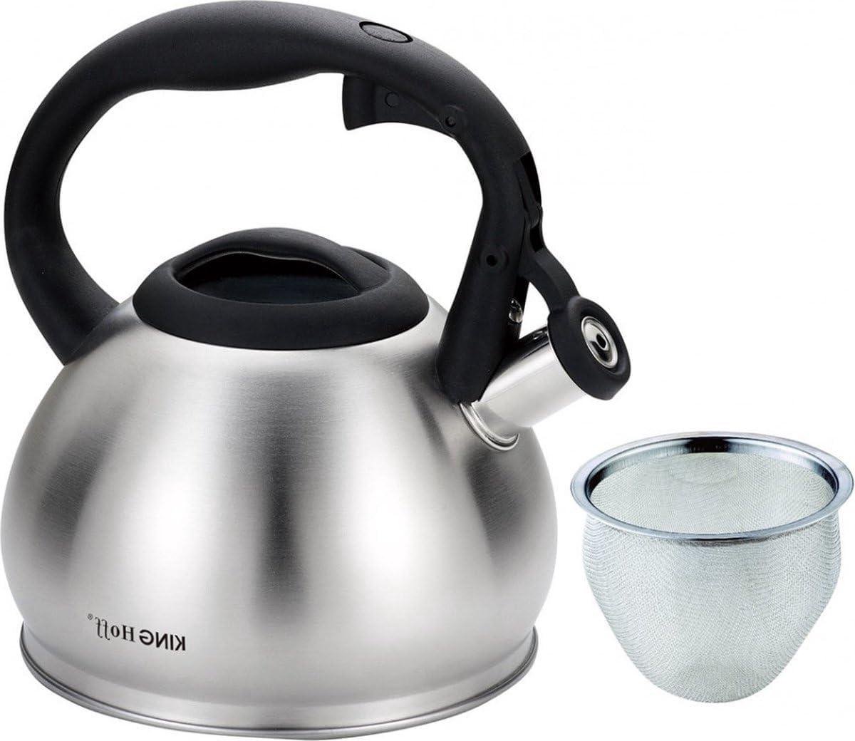Waterkoker - Theepot Ketel - Water Koken - Roestvrij Staal - 1.2L - Zilver
