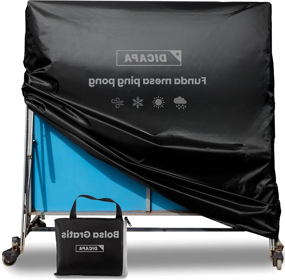 Tafeltennis Tafelhoes - Pingpong Tafel Beschermhoes - Tafel Beschermen - Waterdicht Robuust Materiaal - 165 x 70 x 165 cm