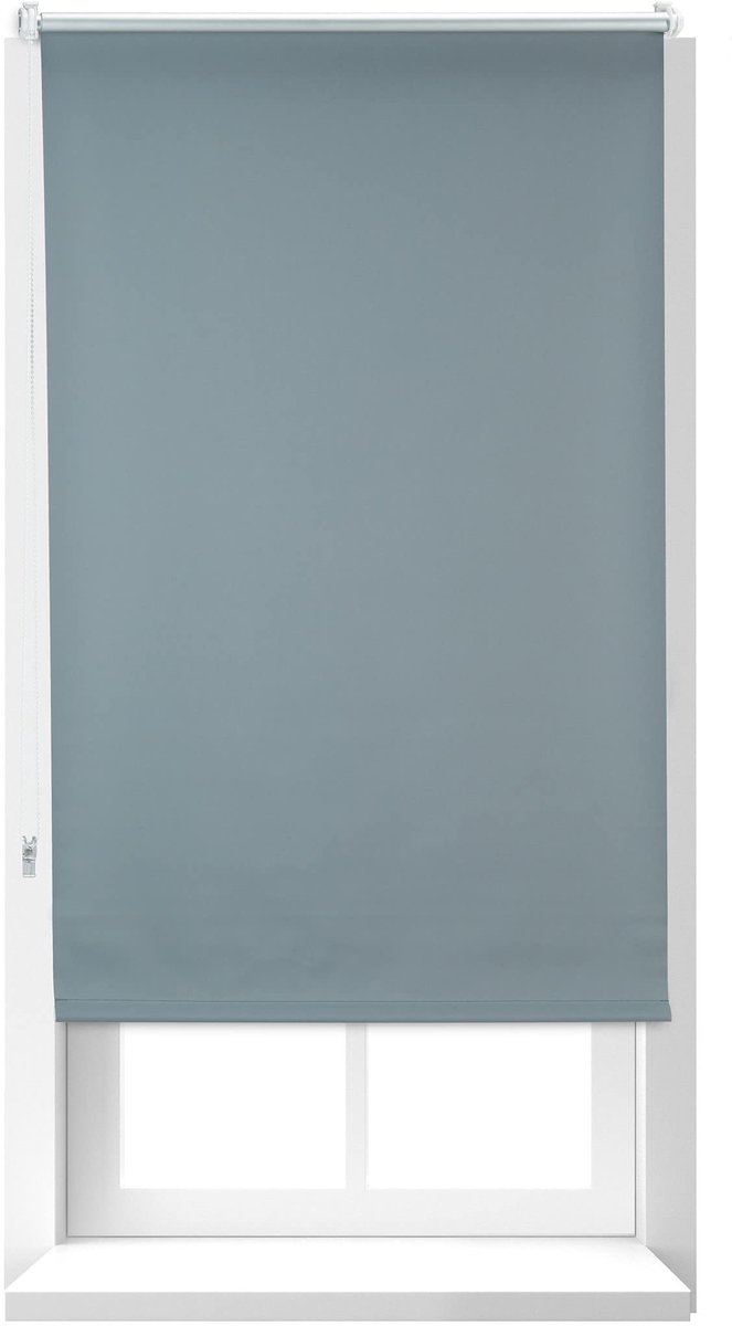 Rolgordijn verduisterend, warmtewerend, isolerend, zonwerend, zonder boren, klemmen, 60x165, stof 56 cm, grijs