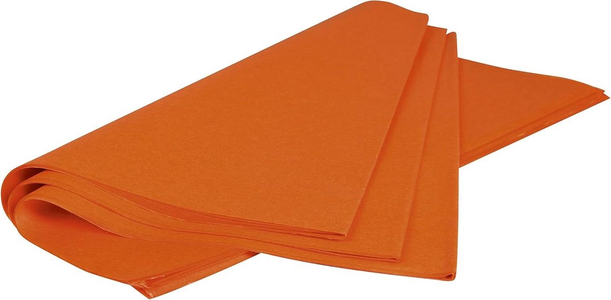 Zijdepapier - Cadeaupapier Vellen - Decoreren en Knutselen - Waterafstotend Papier - 50 x 75 cm - Oranje