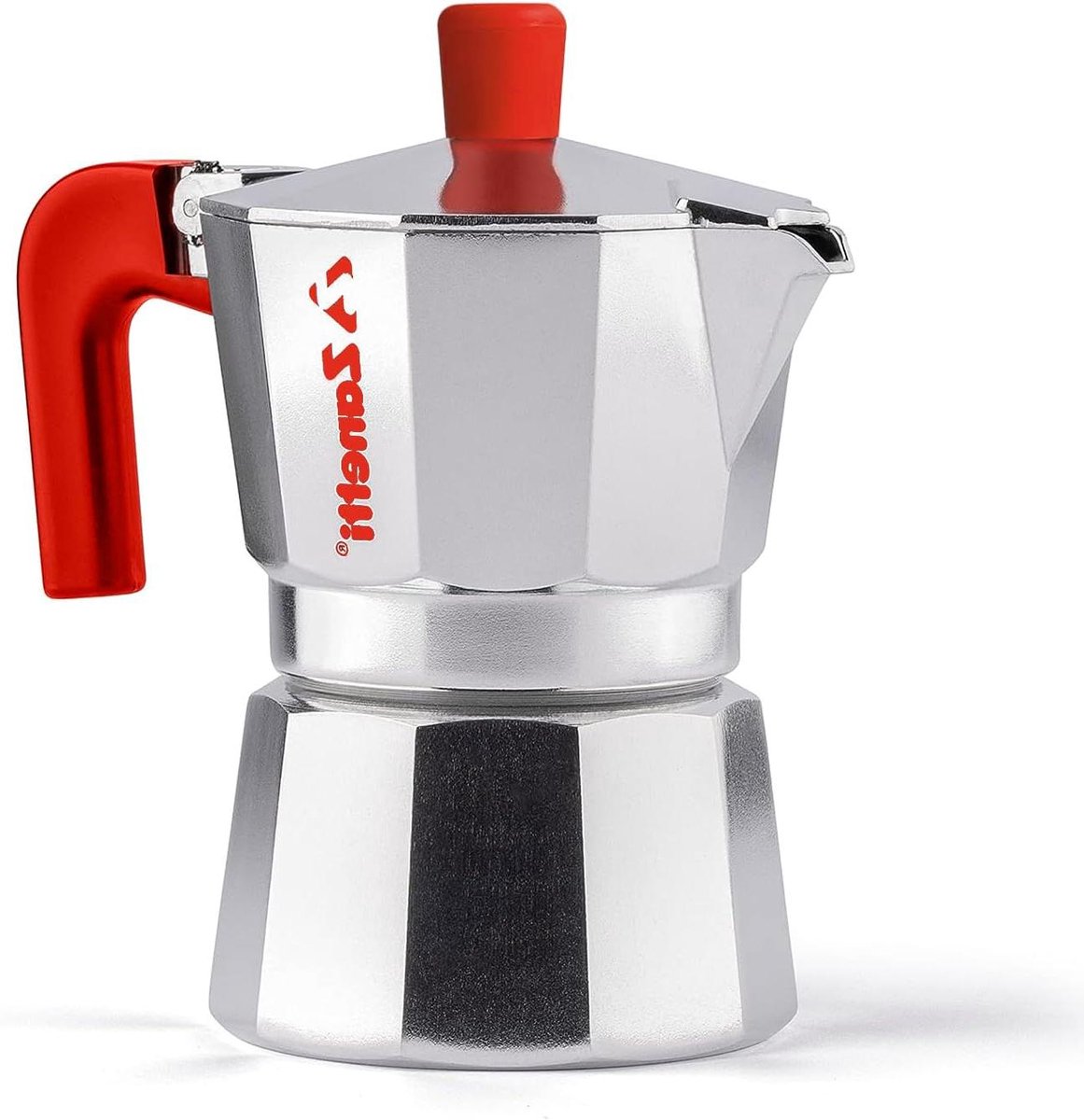 Espressoapparaat - Koffiezetter Moka - Italiaanse Koffie Maken - Anti-druppelsysteem - 1 kopje - Rood