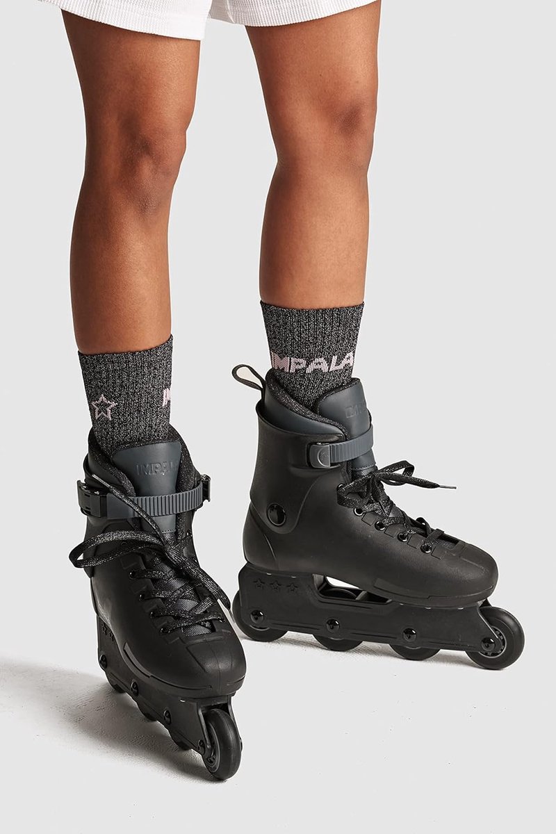 Lightspeed Inline Skate - Skeelers - Snel Skaten - Snelvetersluiting - 70 mm wielen - Zwart