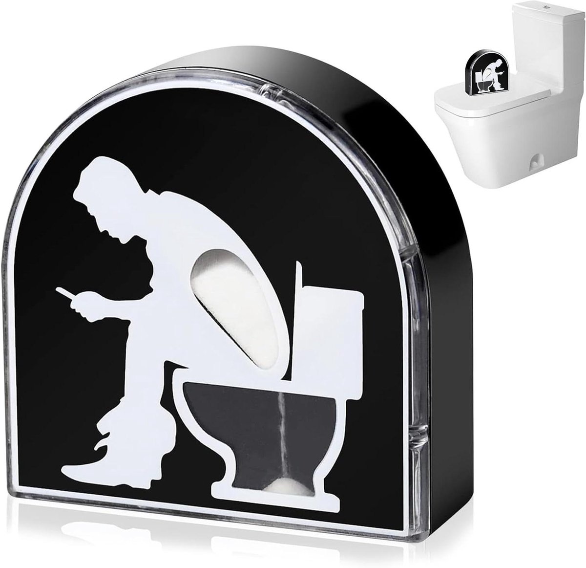 Toilettimer Zandloper - Timer Toilet - Badkamer Gebruik - Waterdicht Ontwerp - 9.2 x 9 x 3.2 cm - Wit