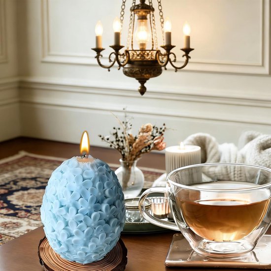 vorm voor paaseieren, 2 stuks kaarsgietvormen, paaskaarsvorm, kaarsen, konijn, 3D-gietvorm, paashaas, siliconen vorm, voor doe-het-zelf aromatherapie, kaarsen, zeep — afbeelding 4