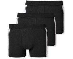 Schiesser 3 PACK Shorts 95/5 Stretch - Heren Onderbroek - zwart
