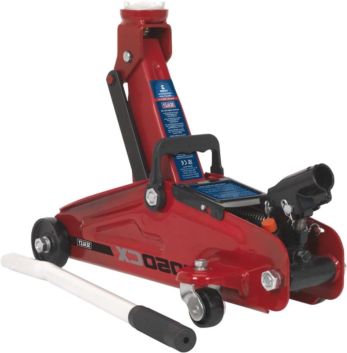 Grondkrik - Autokrik Krik - Voertuigen Hefen - Super Rocket Lift - 2.25 Ton - Rood