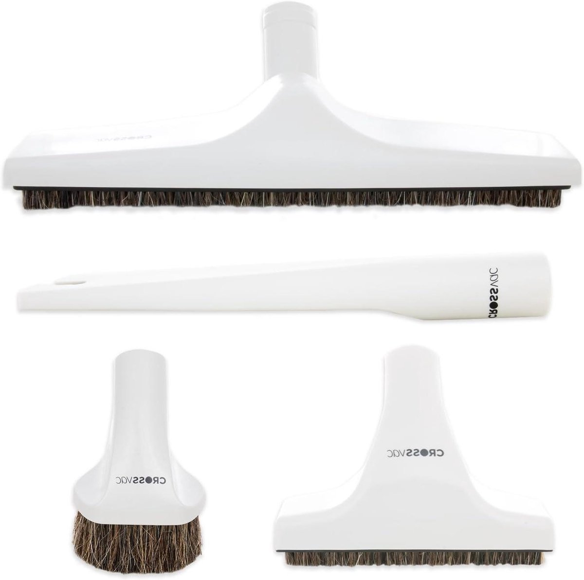 Stofzuiger Mondstukken Set - Borstels & Mondstukken - Stofzuigen Huis - 4 Delige Set - 32 mm Aansluiting - Grijs