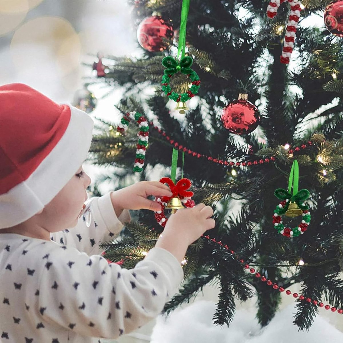 Grote Kerst Knutselset: 1570 Kralen voor Kerstboomversiering & DIY Cadeaus – foto 3