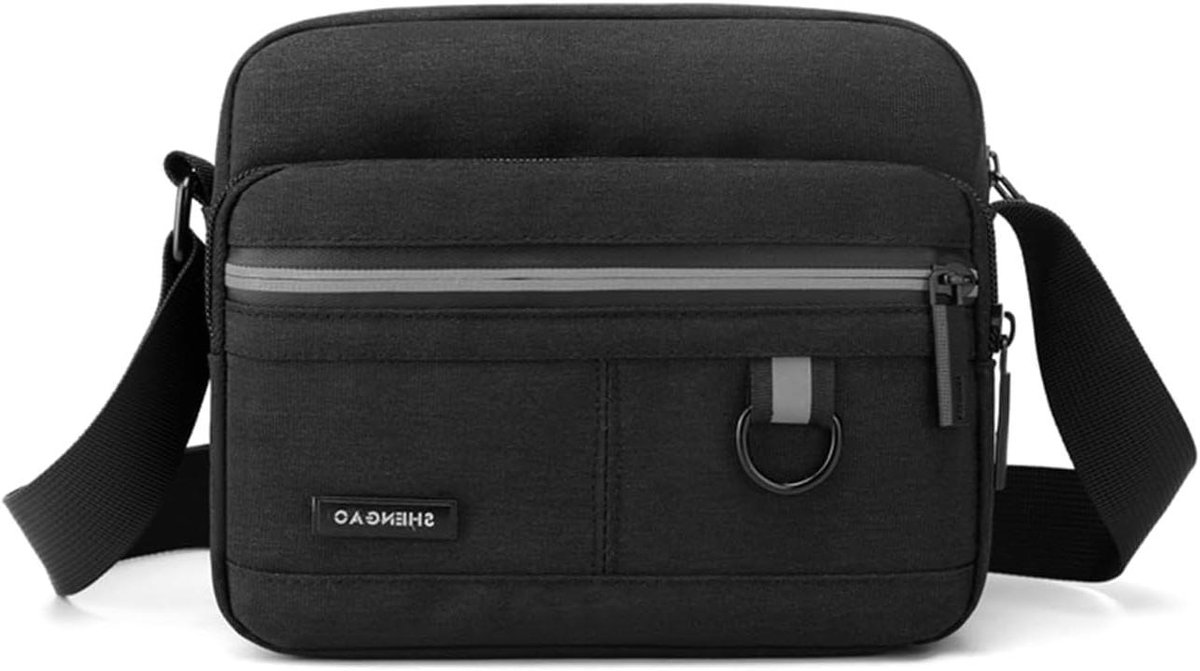 Herentas Schoudertas - Crossbody tas - Dagelijks gebruik - Compact ontwerp - 20 x 15 cm - Canvas
