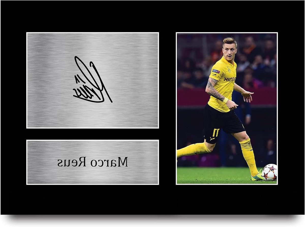 Gedrukte Foto - Gesigneerde Foto Fan Merchandise - Cadeau Geven - Gedrukte Handtekening Replica - A4 - Zwart
