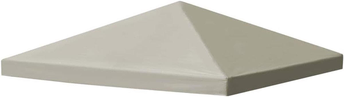 Vervangend paviljoendak - Tuinpaviljoen dakbedekking - Buiten genieten - Waterbestendige PVC-coating - 3x3 meter - Bruin