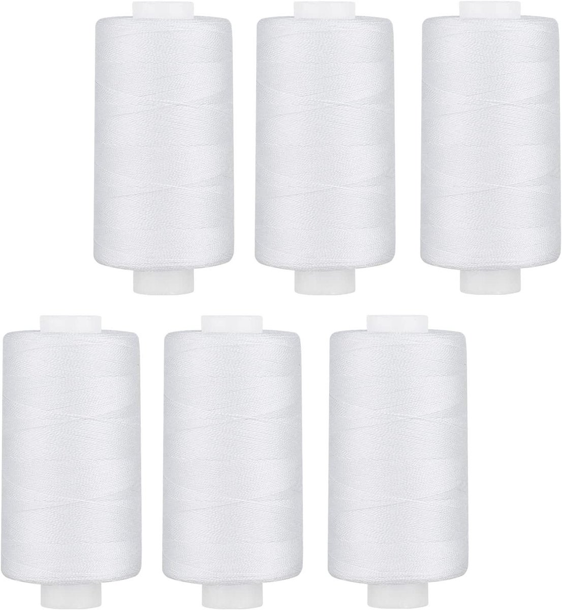 Naaigaren Quiltgaren - Universeel Garen - Kleding Repareren - Hoge Sterkte - 400 yards/spoel - Wit
