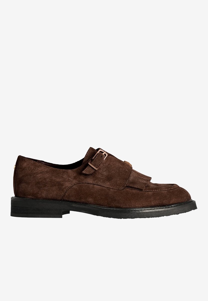 Fred De La Bretoniere - PARIS JAY Shoe Suede Dark Brown - Maat 39