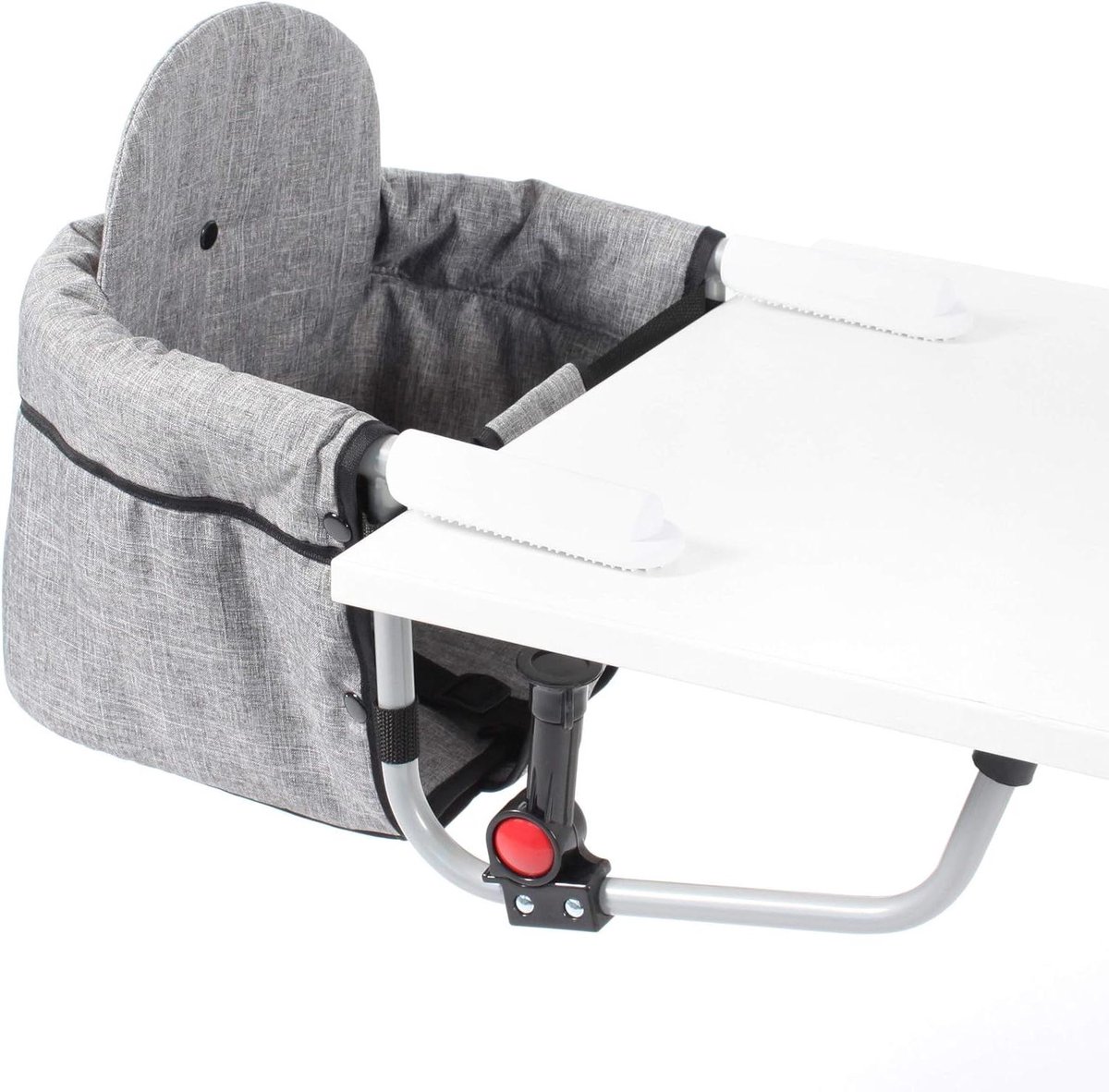 Tafelzitting Relax - Kinderstoel - Eten aan tafel - Universele bevestiging - 15 kg maximum - Jeans grijs