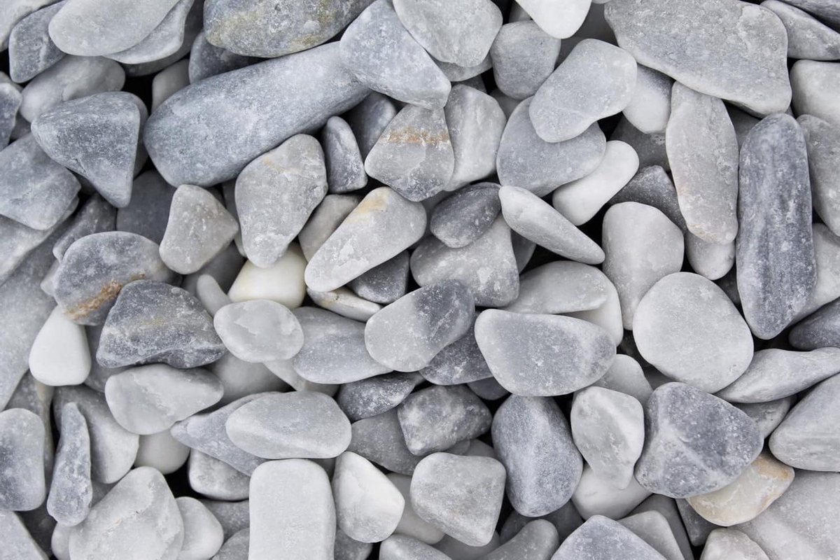 Natuurgrind Gewassen - Tuingrind Vijvergrind - Tuin Decoratie - Slijtvast Duurzaam - 5 kg zak - Ice Blue