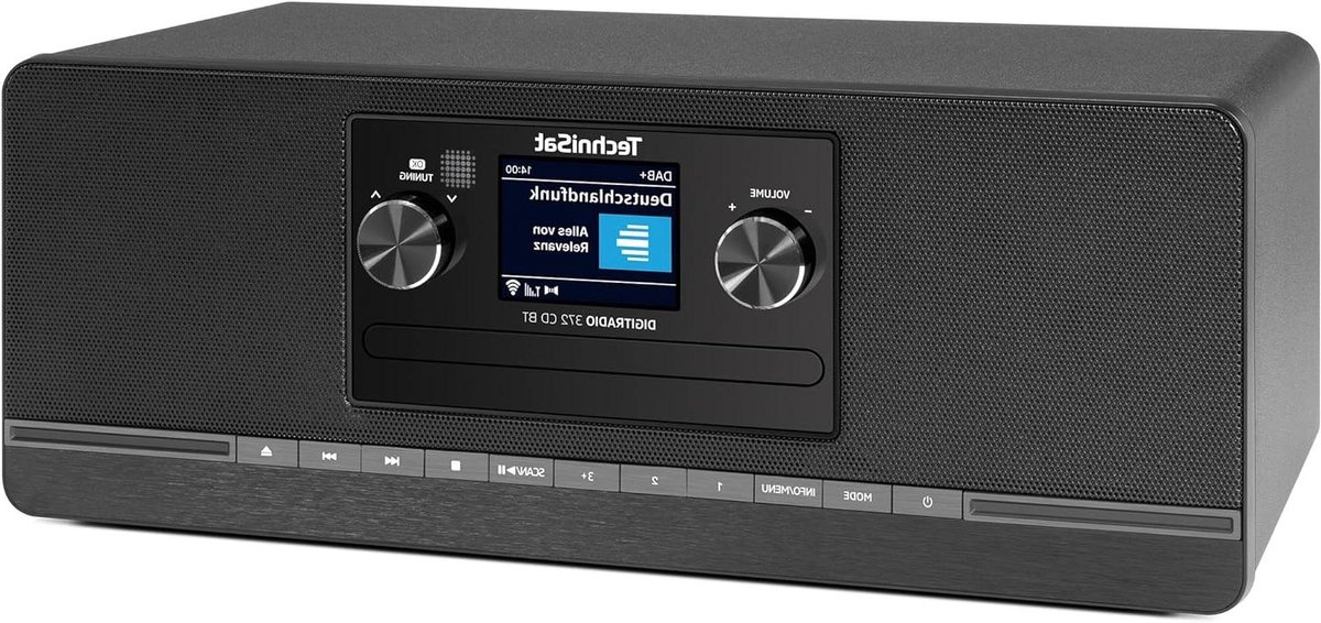 Digitale Radio CD Speler - Stereo Radio Bluetooth - Muziek Luisteren - Draadloze Streaming - 2 x 5W RMS - Zwart
