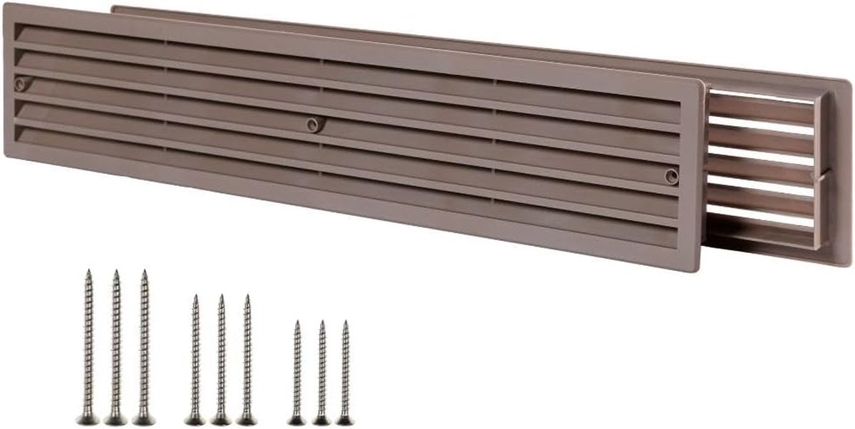 Ventilatierooster voor Binnendeuren - Beige Kunststof Ventilatieafdekking Tweezijdig