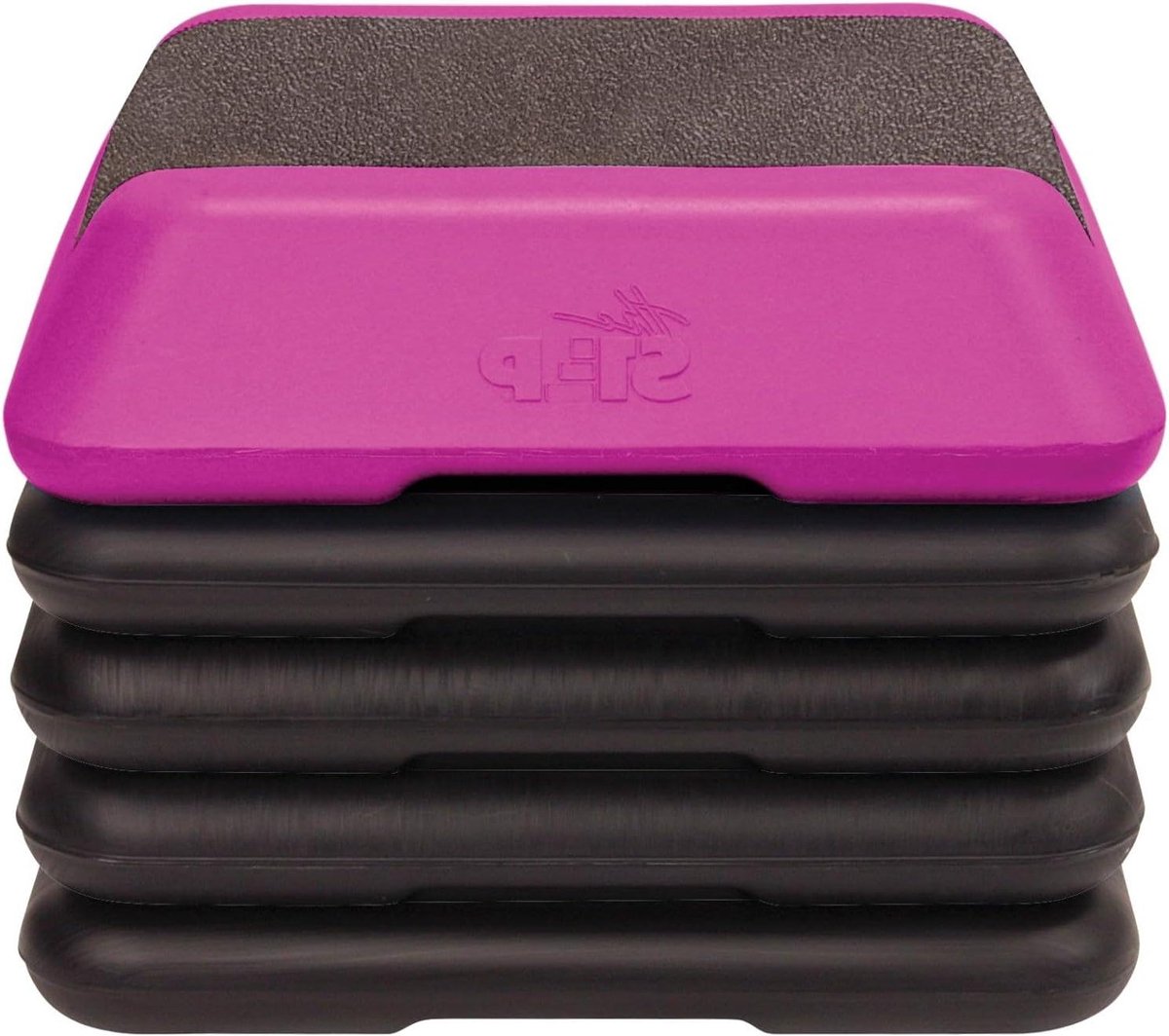 Step Platform - Aerobic Step Fitness Step - Thuis Fitness - Verstelbare Hoogte - 4 inch tot 12 inch - Roze