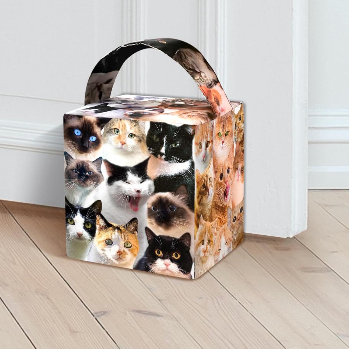 Katten Deurstopper - Deur Gewicht - Deur Open Houden - Waterafstotend Oxford Materiaal - 2 lbs - Grijs