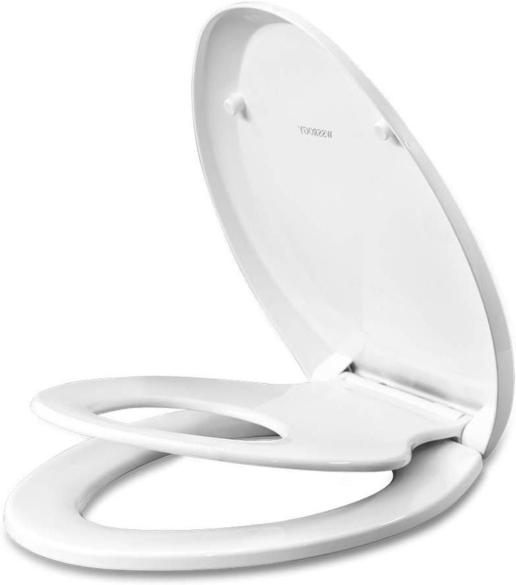 Toiletverkleiner met Kinderzitje - Zindelijkheidstrainer Toiletbril - Zindelijkheidstraining - Magnetisch Opklapbaar - Langwerpig 47x36 cm - Wit