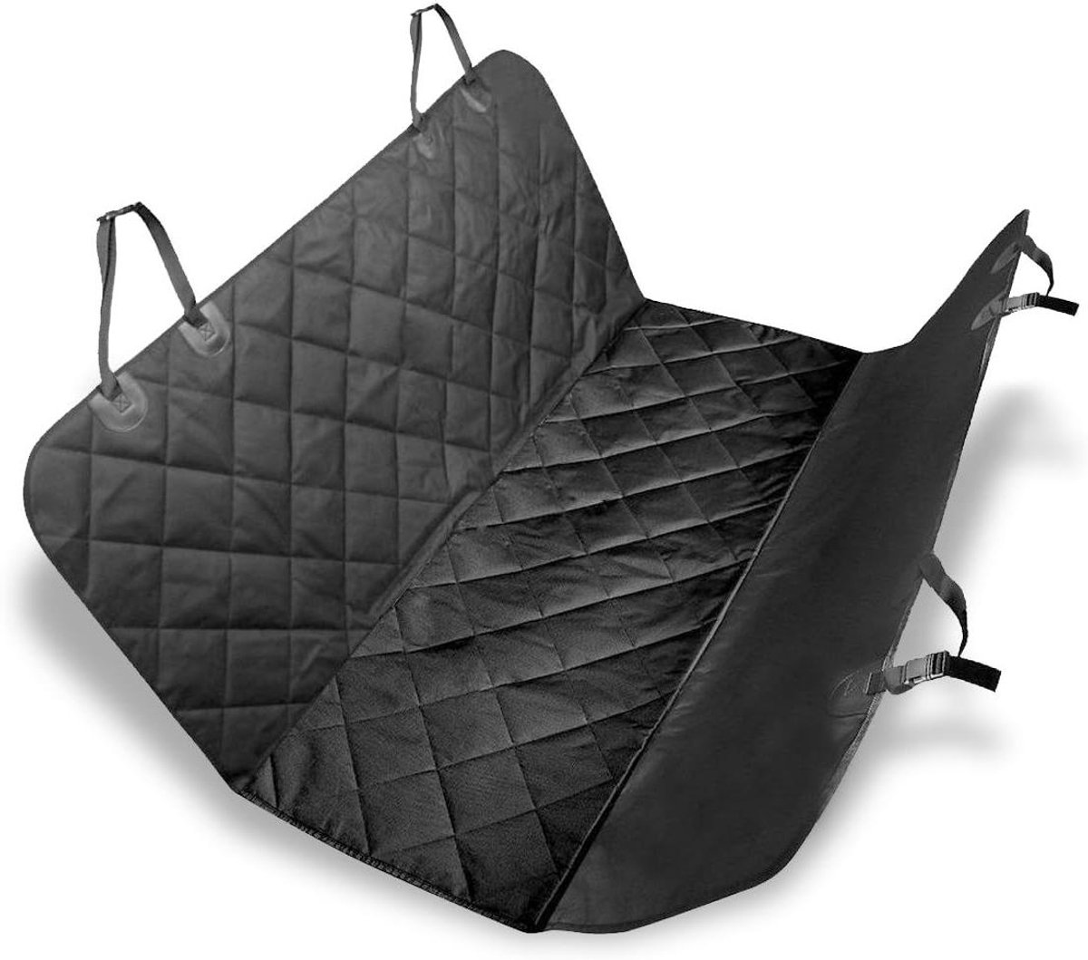Honden Autostoelhoes - Hondenmat Auto - Veilig Reizen - Waterdicht en Krasbestendig - 148x137x40 cm - Zwart