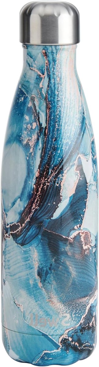 Waterfles - Drinkfles Bidon - Hydratatie Onderweg - Condensvrije Buitenkant - 500 ml - Rose Marble