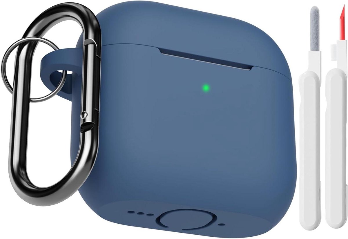 Hoes voor AirPods 4 - Beschermhoes Oplader Case - Oordopjes Beschermen - Met Reinigingsset