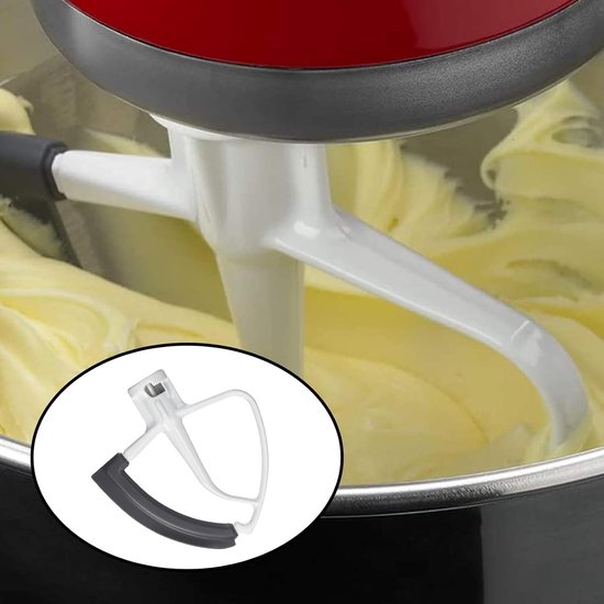 Mixer Accessoires - Keuken Opzetstuk - Beslag Maken - Flexibele Rand - 4.5-5 Quart - Wit — afbeelding 2
