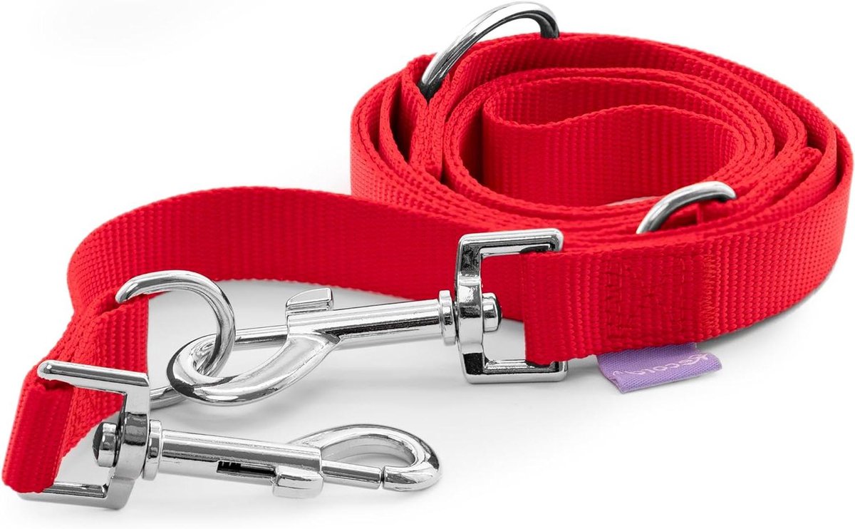 Honden Trainingslijn - Nylon Lijn - Veilig Trainen - Verstelbare Lengte - 200 cm - Rood
