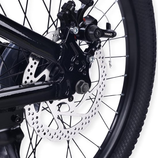 Kinder Mountainbike - Jongens Fiets Meisjes Fiets - Leren Fietsen - Aluminiumlegering Frame - 20 Inch - Zwart — afbeelding 2