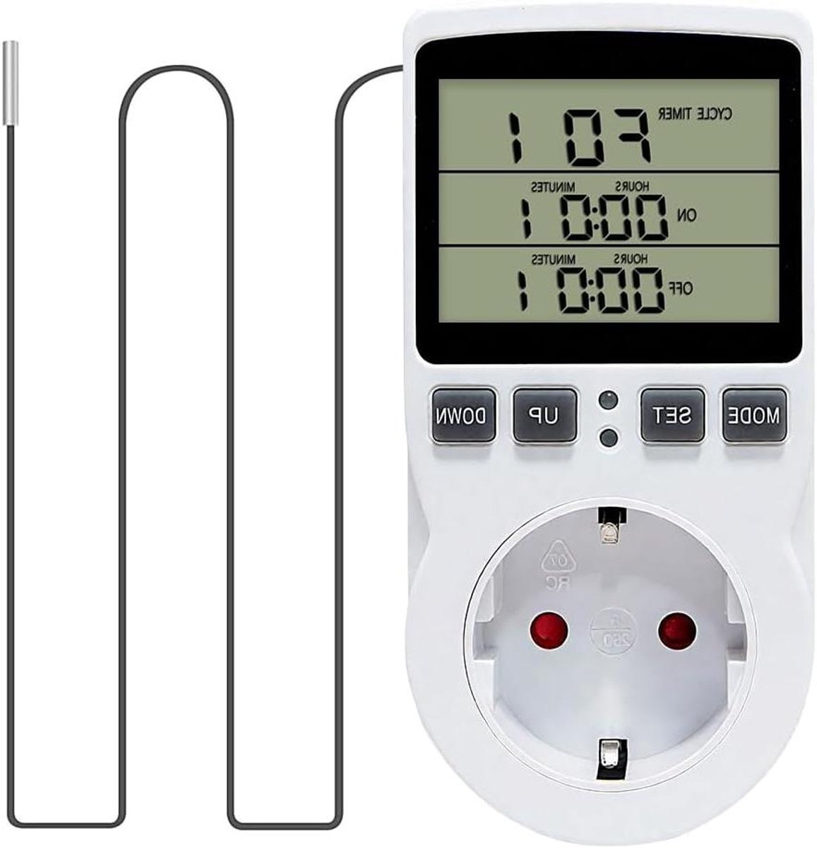 Digitale Temperatuurregelaar Stekker met Sonde voor Aquarium en Terrarium