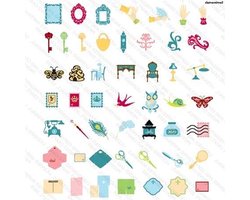 Cricut Cartridge - Snijmal Set - Scrapbooking Maken - Gedetailleerde Designs - 22 x 13 cm - Niet gespecificeerd