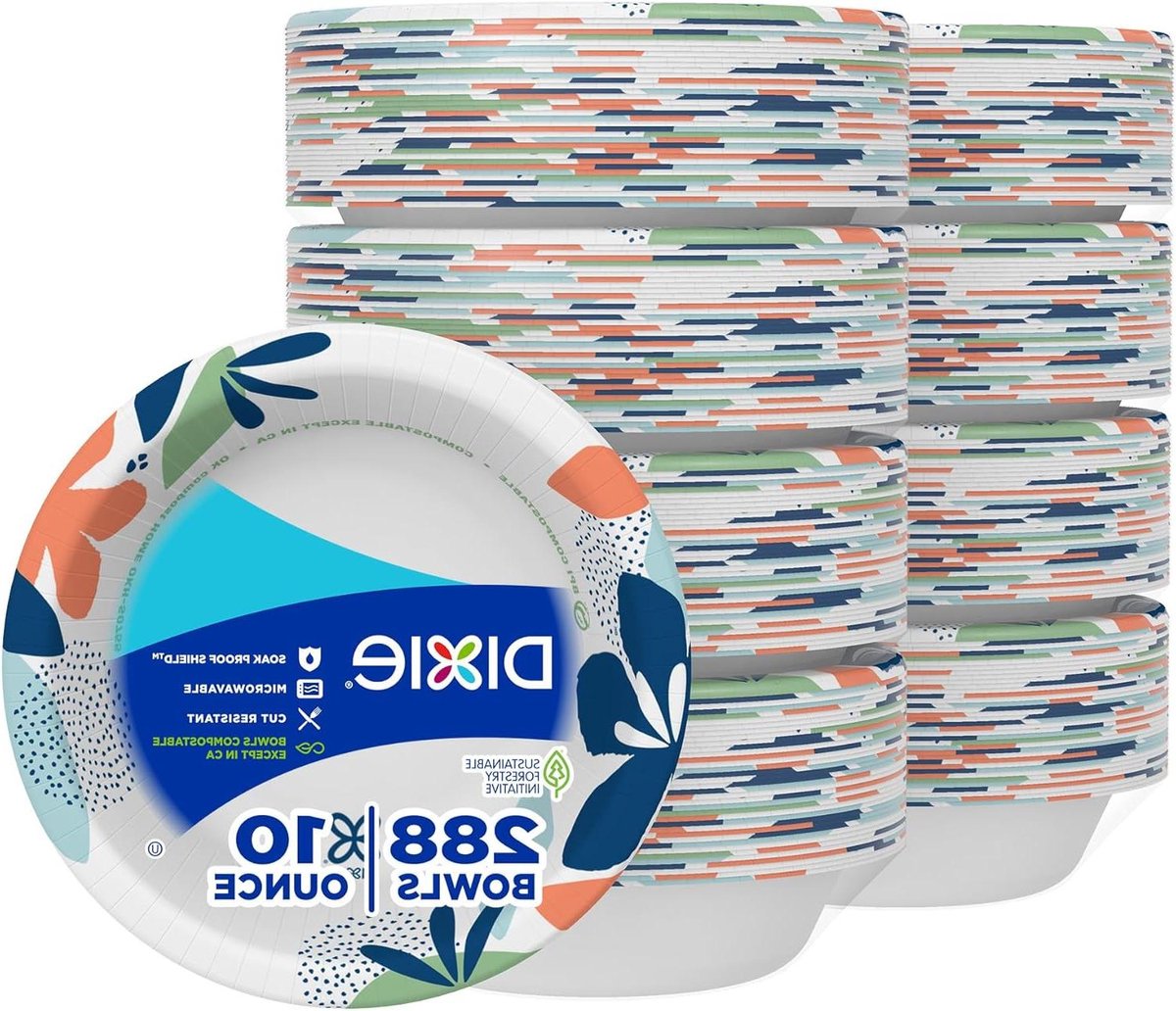 Papieren kommen - Wegwerp schalen - Snacks en lunches - Vlek- en snijbestendig - 10 oz - Bedrukt