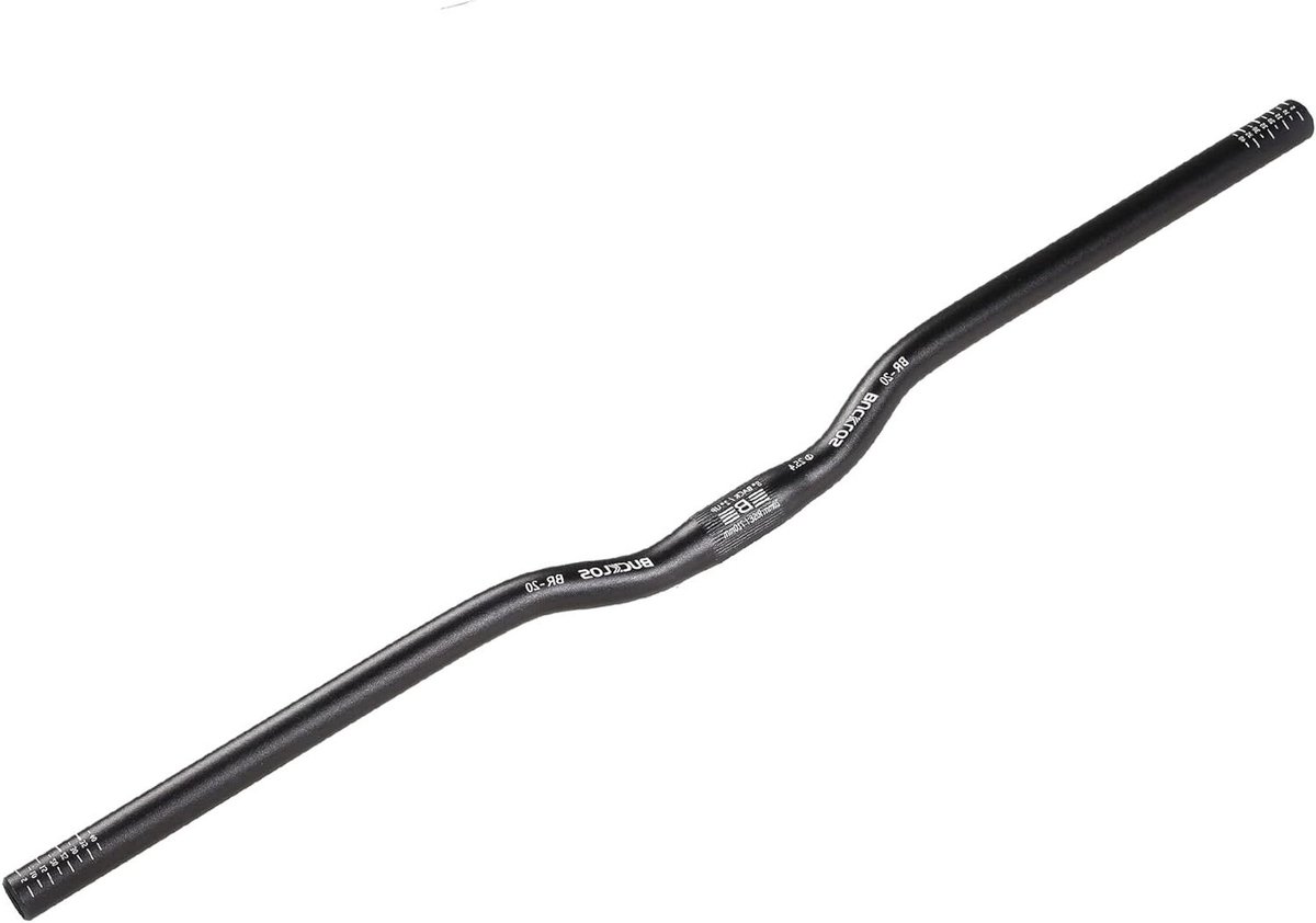 Fiets Stuur - Racefiets MTB Stuur - Comfortabel Fietsen - Ergonomische Structuur - 720 mm - Zwart