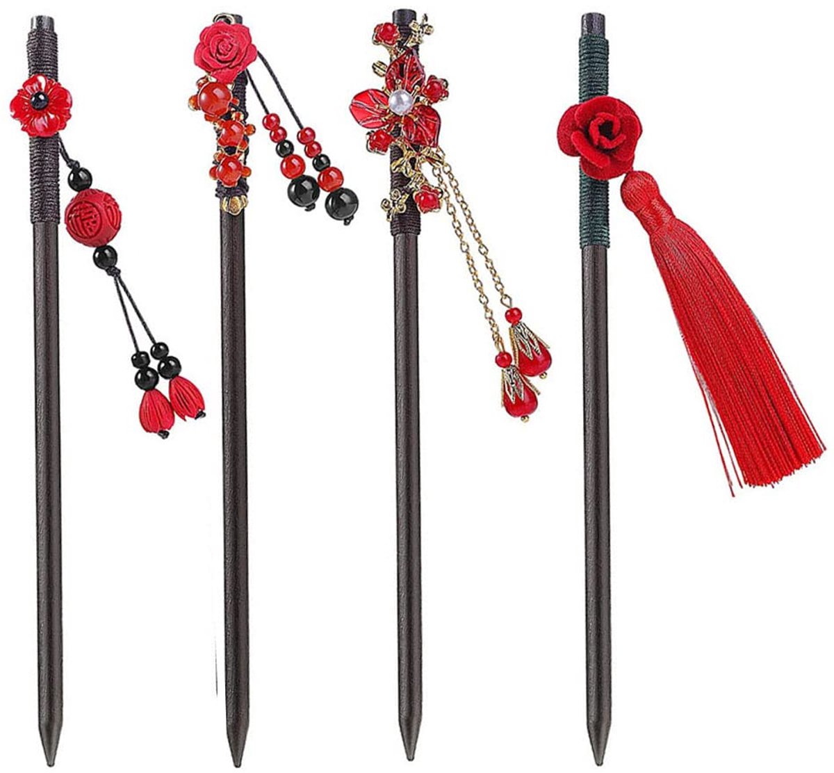 Haarklemmen, handgesneden haarklemmen, traditionele retro haarklemmen, geschikt voor vrouwen voor gebruik thuis, kantoor en andere plaatsen (B)