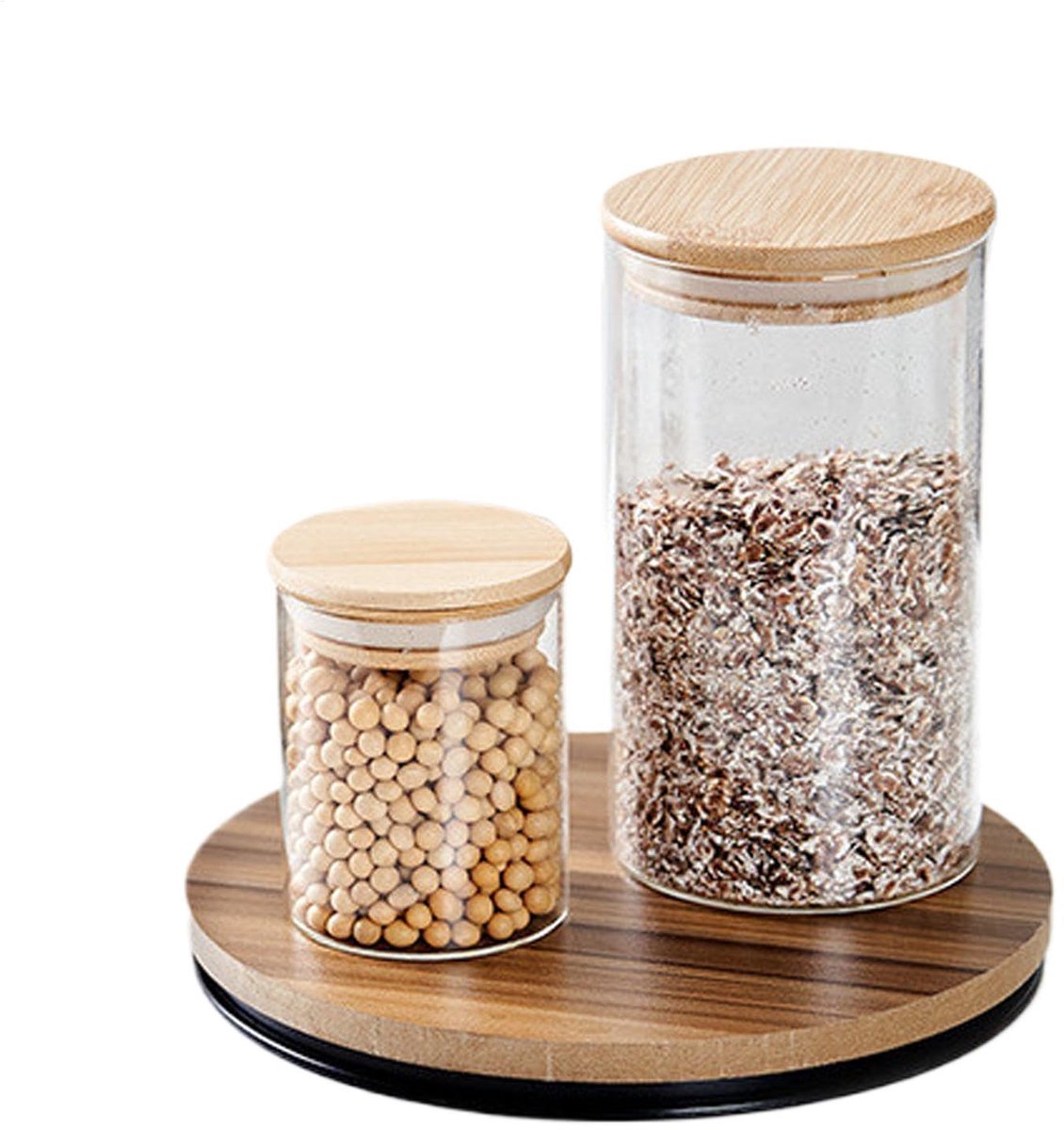 Draaiplateau organizer voor keuken, draaiplateau voor keuken, draaiplateau organizer voor kruidenstandaard, tafeldraaiplateau, elegante opslag en