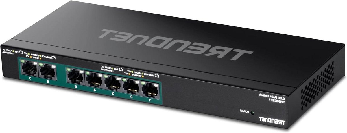 Netwerk Switch - PoE Switch - Netwerk Uitbreiden - Ventilatorloos Ontwerp - 20 Gbps - Zwart