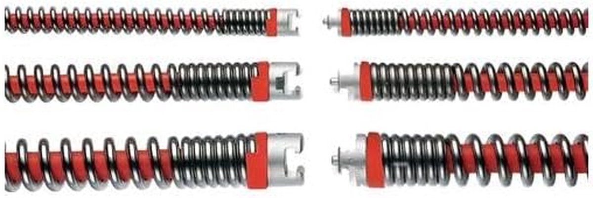 Buizenreinigingsspirale - Reinigingsveer Riool - Verstopping Verhelpen - Flexibele Staalveer - 16 mm x 23 m - Grijs