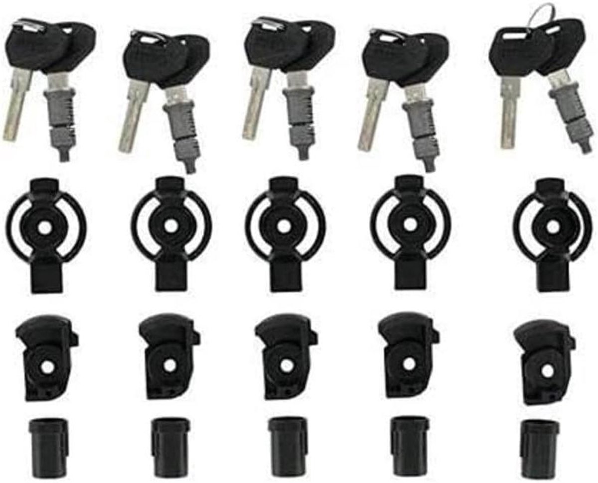Slot Set - Beveiligingsslot Motor - Dieftal Voorkomen - Zeer Efficiënt - 16.3 cm - Zwart