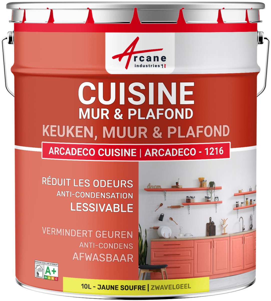 Wasbare keukenverf, muur en plafond: ARCADECO - 1216
