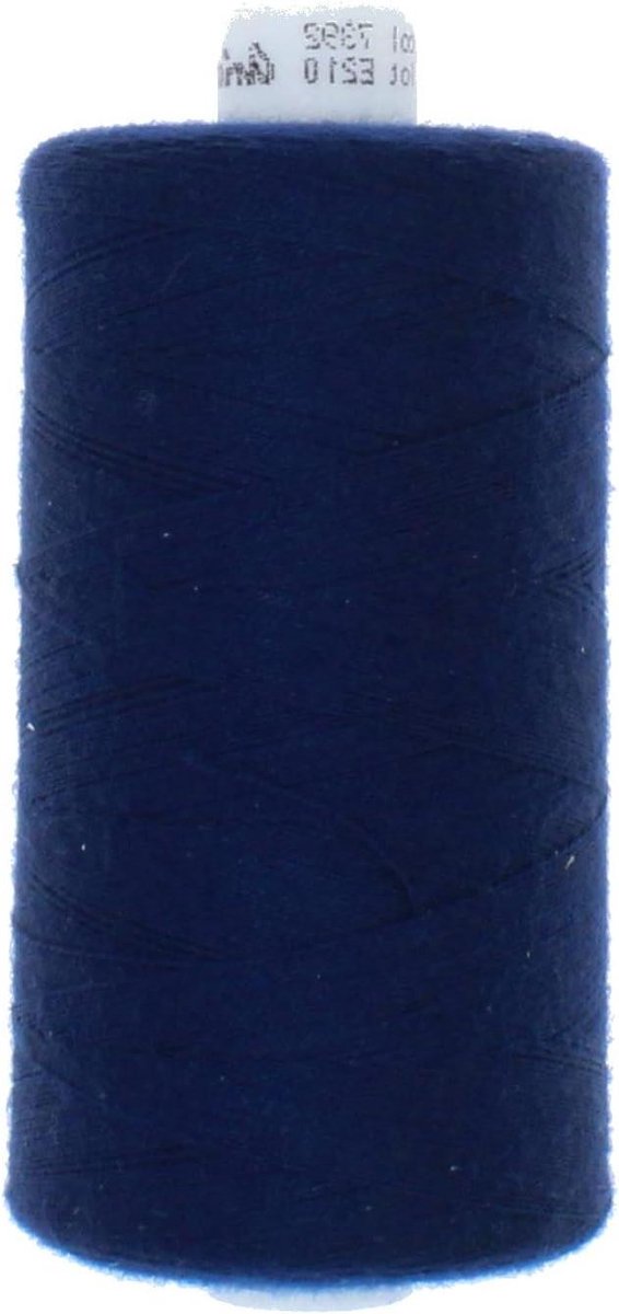 Naaigaren Polyester - Garen Rol - Kleding Maken - Hoge Scheurvastheid - 1000 meter - Diepdonkerblauw