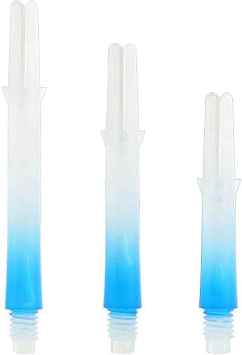 Dartshafts - Shafts - Darts Spelen - Tweekleurig Design - 26 centimeter - Wit Blauw