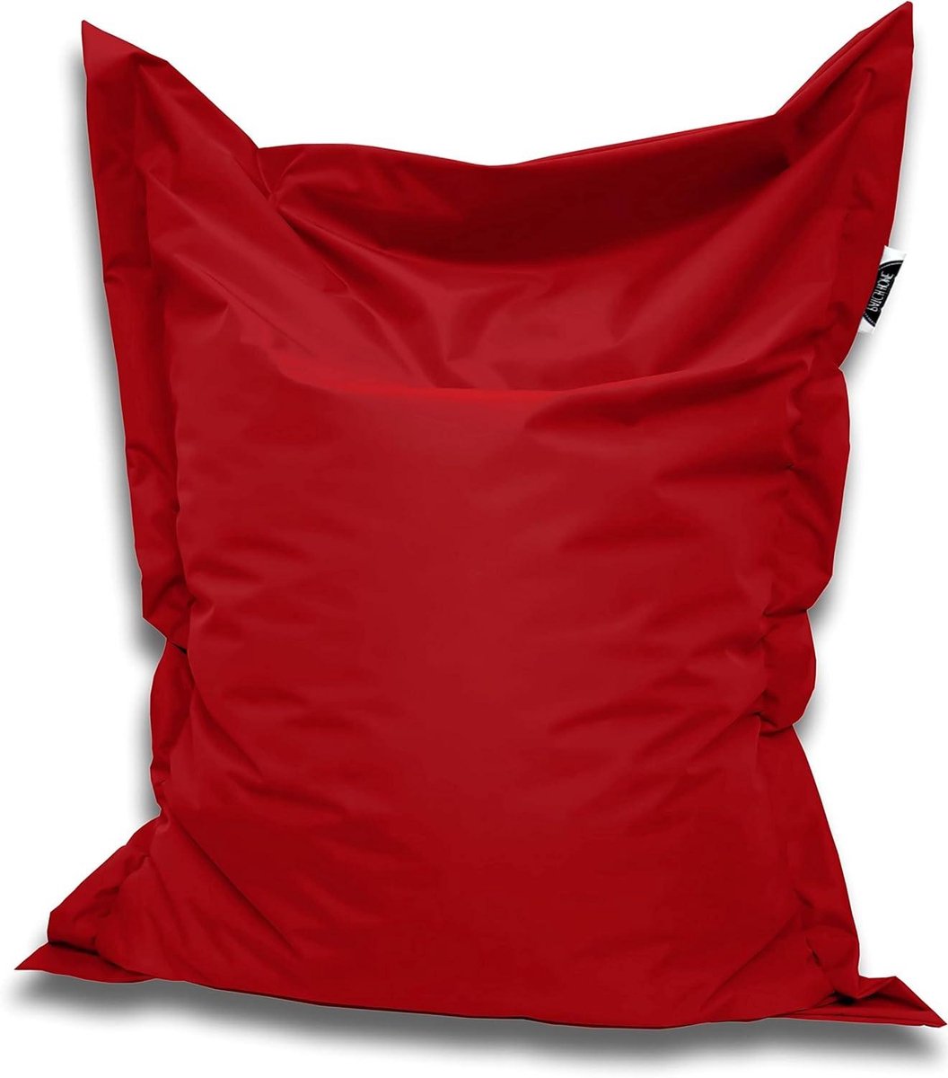 Zitzak - Lounge stoel Relaxkussen - Ontspannen Binnen Buiten - Aanpasbare Vulling - 180 x 145 cm - Rood