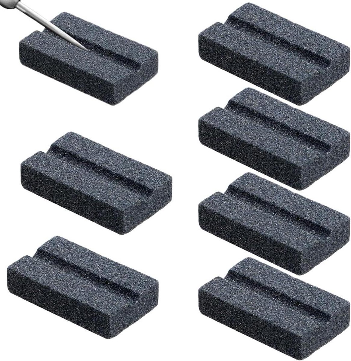 Dart Slijpstenen - Dart Punt Slijper - Scherpe Darts Houden - Speciaal Ontwikkeld - 25mm x 15mm x 6mm - Grijs