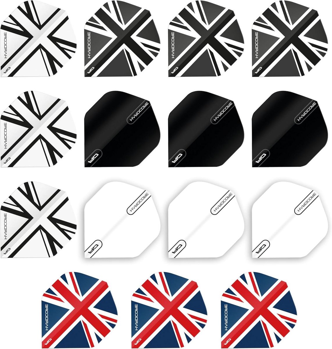 Dart Flights - Vliegjes Set - Darts Spelen - Extra Dik - 100 Micron - Union Jack